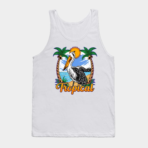 Tropical vibes Tank Top by phsycartwork